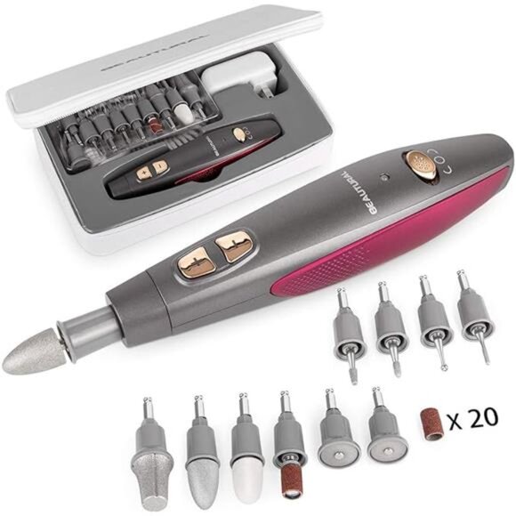 Professional Manicure and Pedicure Set Kit, Upgraded Electric Nail Drill Machine - Picture 7 of 7